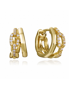 Pendientes Plata Baño Oro...