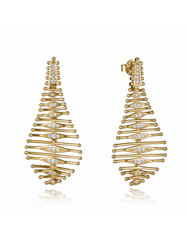 Pendientes Plata Baño Oro Viceroy...