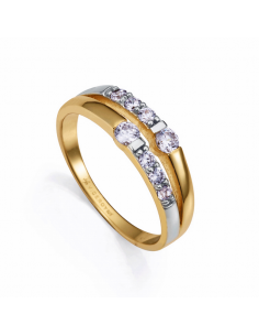 Anillo Plata Bicolor...