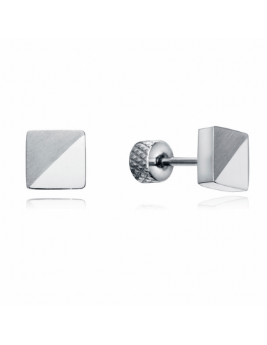 14223E01000   Pendientes Hombre Acero...