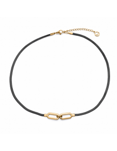Collar Acero Bicolor...