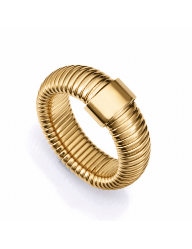 75393A   Anillo Acero Ip Dorado...