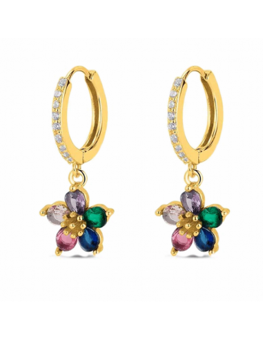 Pendientes Plata Bañada en Oro. Aros...