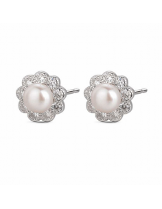 Pendientes Plata rodiada....