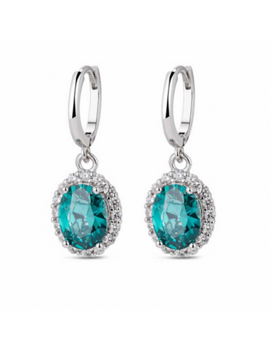 Pendientes de plata rodiada.Criolla...