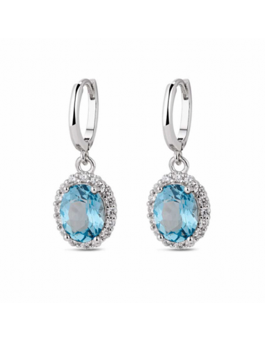 Pendientes de plata rodiada.Criolla...