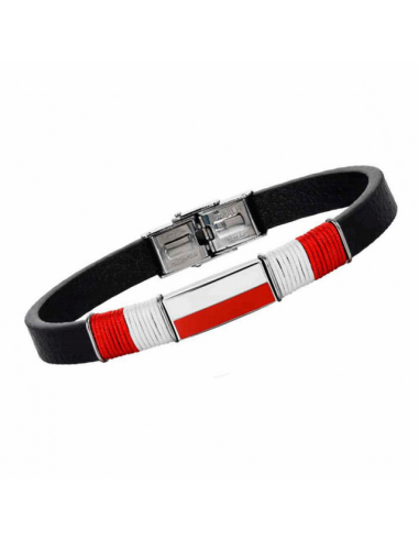 9121491   Pulsera Hombre Acero Piel...