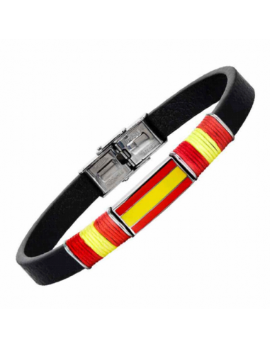 Pulsera Acero y Piel. Para Hombre....