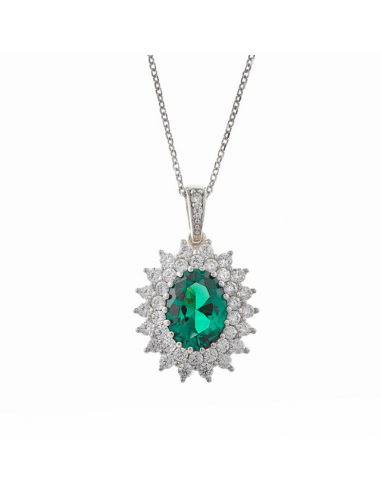 136C0350  Collar Plata Rodio...