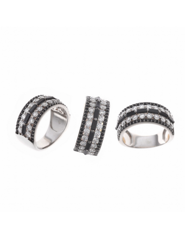 136S0276  Anillo Plata Rodiada...
