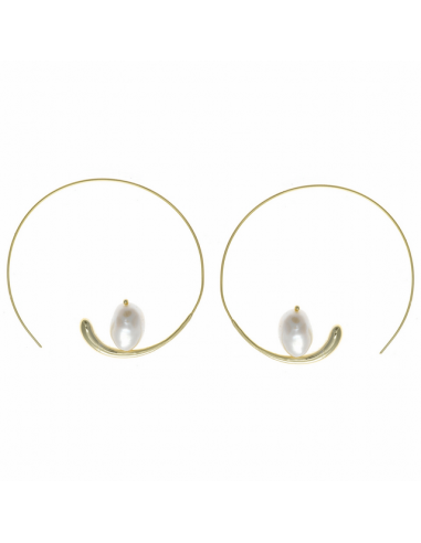 163S0035  Pendientes Plata Chapada...