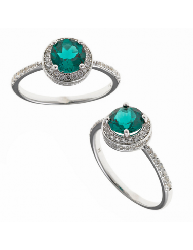 195S0060  Anillo Plata Rodiada...