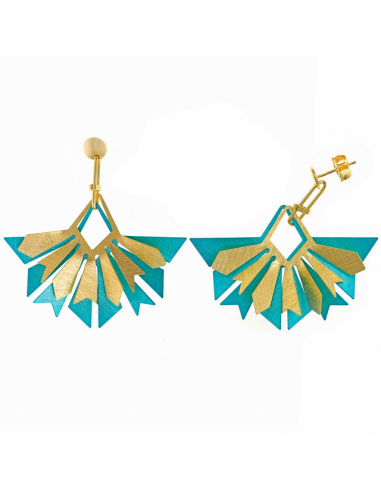 203A0333  Pendientes Plata Chapada...
