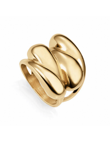 14207A   Anillo Acero Ip Dorado...