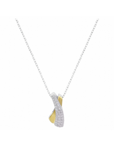 LP3845-1/2   Collar Plata Bicolor...