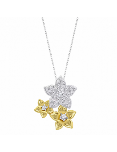 LP3836-1/2   Collar Plata Bicolor...