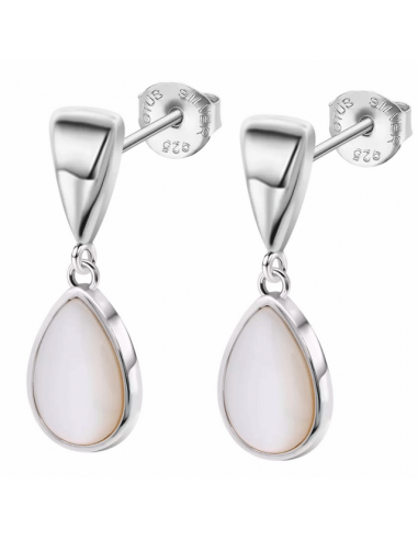 LP3795-4/1   Pendientes Plata Lotus...