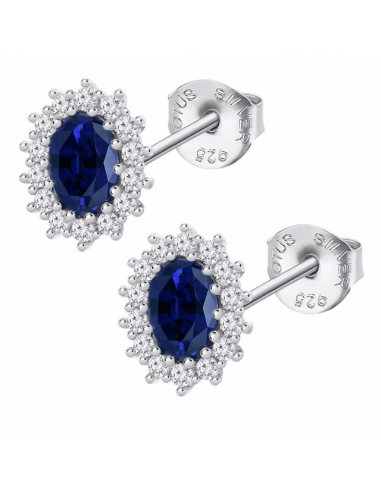 LP3459-4/1 Pendientes Plata Lotus...
