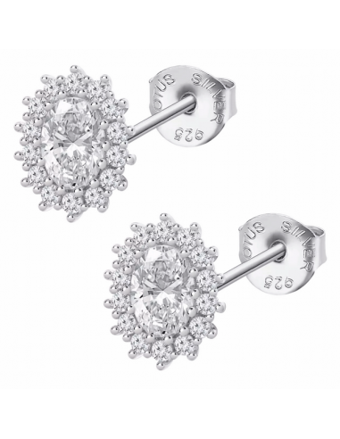 LP3459-4/2 Pendientes Plata Lotus...