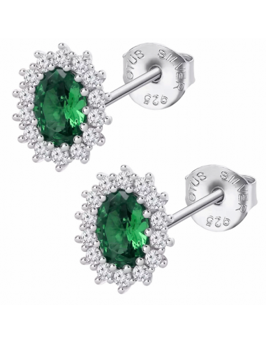 LP3459-4/3   Pendientes Plata Lotus...