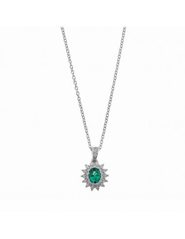136C0403 Collar Plata Baño Rodio...