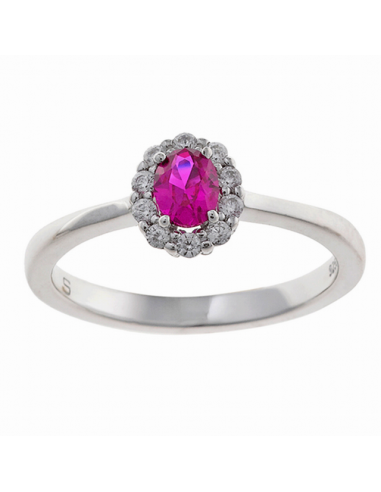 136S0414 Anillo Plata Baño Rodio...