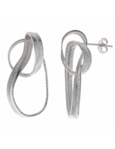 268A0112 Pendientes Plata Baño Rodio....