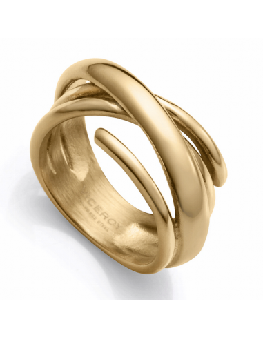 14295A   Anillo Acero Ip Dorado...