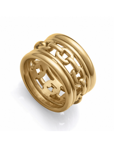 75399A   Anillo Acero Ip Dorado...