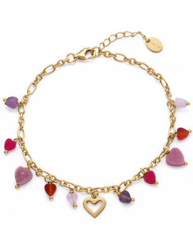 13246P100-47   Pulsera Plata Baño Oro...