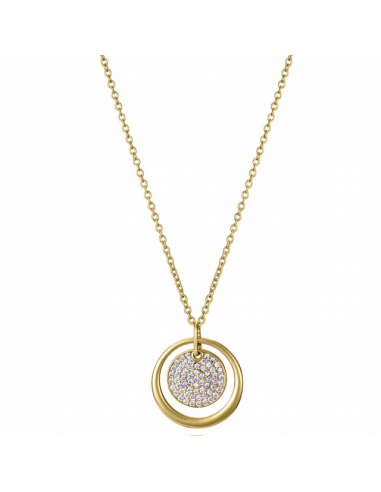 9149C100-30   Collar Plata Baño Oro...