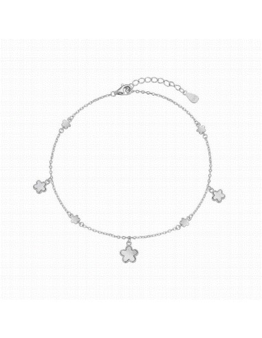 9123210   Tobillera Plata Rodiada...