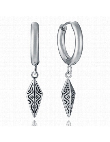14338E01000   Pendientes Hombre Acero...