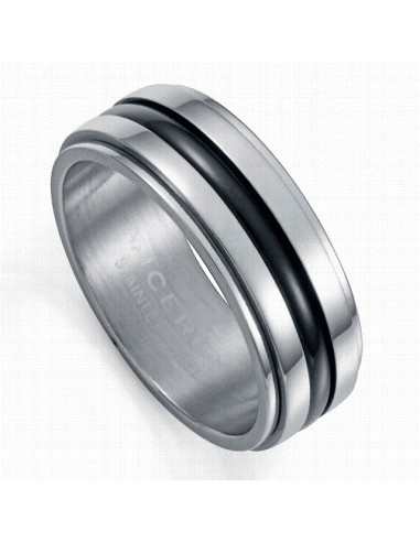 75431A   Anillo Hombre Acero Bicolor...
