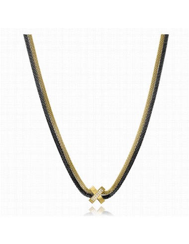 75412C01010   Collar Acero Bicolor...