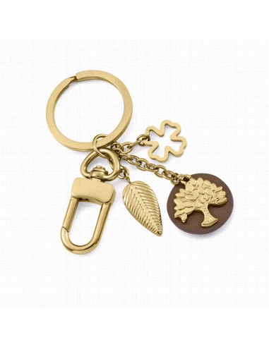 75415L01012   Llavero Acero Ip Dorado...