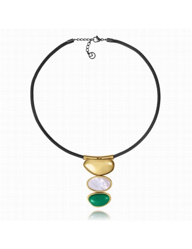 14348C01019   Collar Acero Ip Bicolor...