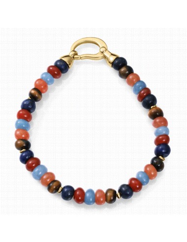 13251P100-49   Pulsera Plata Baño Oro...