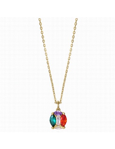 15132C100-39   Collar Plata Baño Oro...