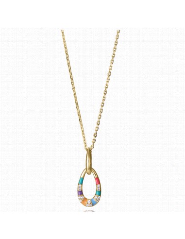 15133C100-39   Collar Plata Baño Oro...