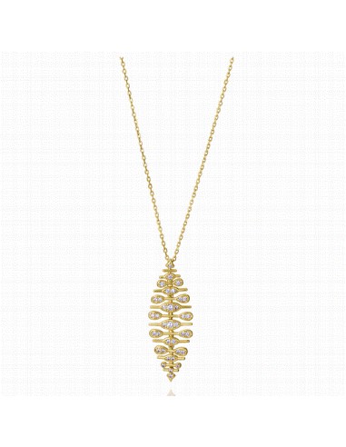 2355C100-30   Collar Plata Baño Oro...