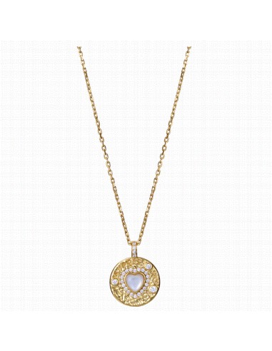 Collar de plata chapada en oro con diseño geométrico, moderno y fácil de combinar.