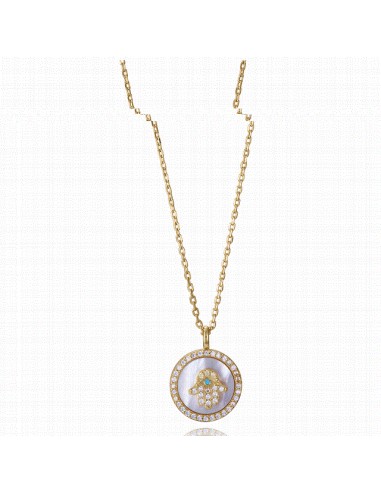 2360C100-30   Collar Plata Baño Oro...
