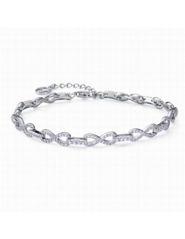 9160P000-30   Pulsera Plata Rodiada...