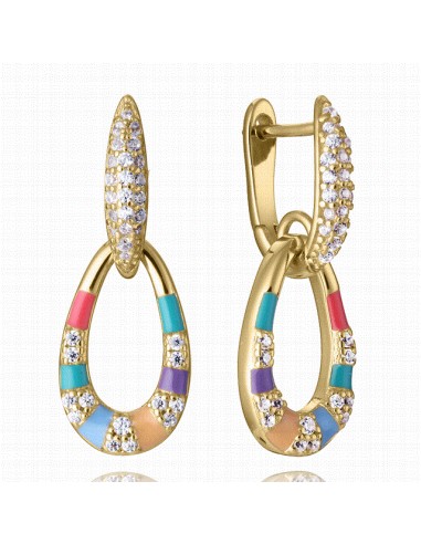 15133E100-39   Pendientes Plata Baño...