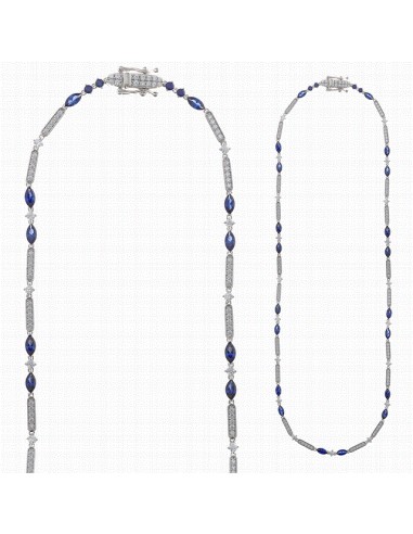 136C0360   Collar Plata Rodiada...