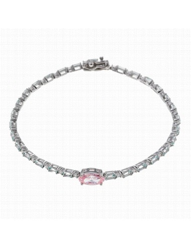 136P0255   Pulsera Plata Rodiada...