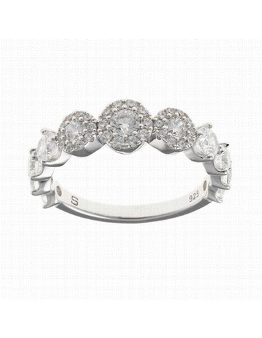 136S0411   Anillo Plata Rodiada...