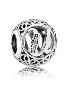 Charm Plata Pandora Letra U