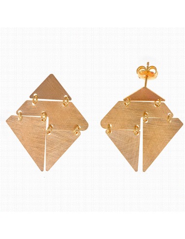 203A0304   Pendientes Plata Chapada...